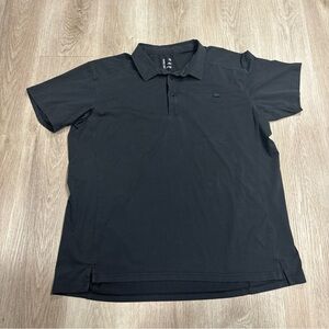 Arc'teryx Shirt Mens Size XXL Black Captive SS Polo Stretch Camp Performance